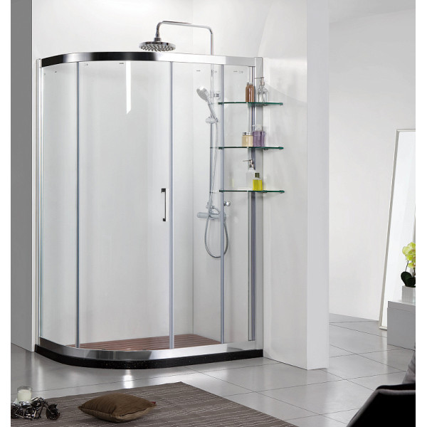 Душевой уголок Azario Victoria 90x120x190 стекло прозрачное, профиль хром (AZ-NNQ2131-1-L 90)