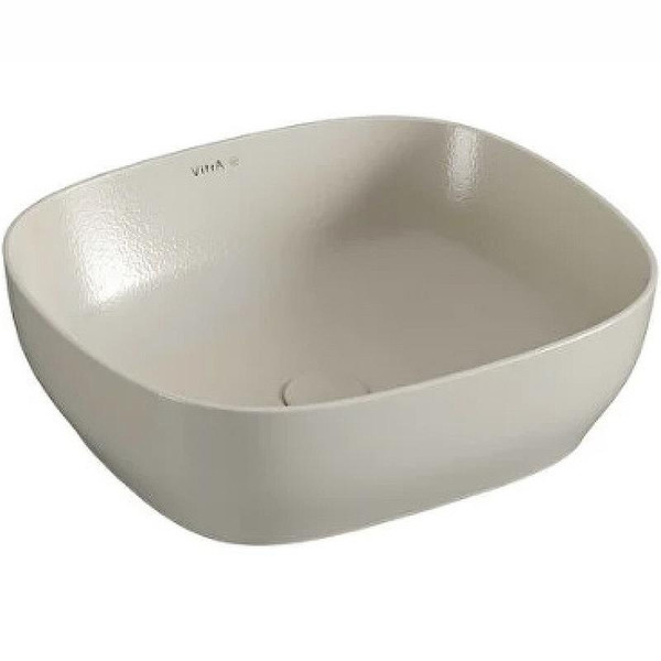 Раковина накладная Vitra Outline Recycled 48x42 без перелива матовый тауп (7994B066-0016)