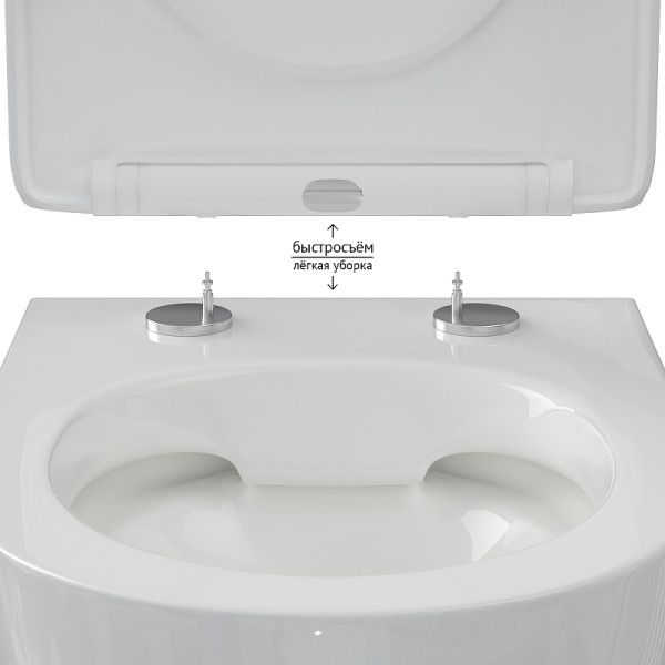 Унитаз подвесной Berges Okus Rimless 490x360x360 белый (081127) Унитаз подвесной Berges Okus Rimless 490x360x360 белый (081127)