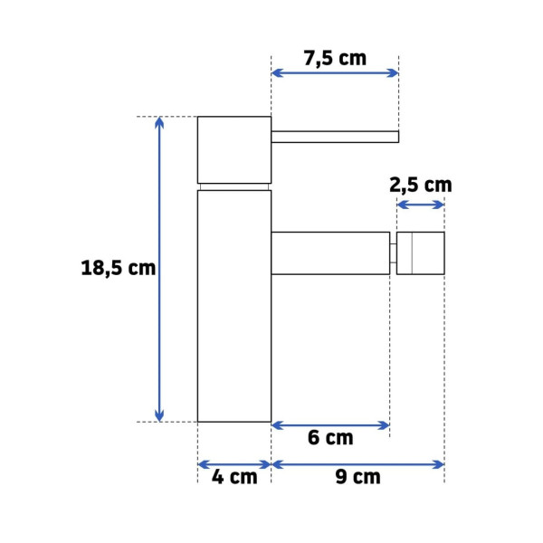 Смеситель для биде REA Tess Gold (REA-B8807) Смеситель для биде REA Tess Gold (REA-B8807)
