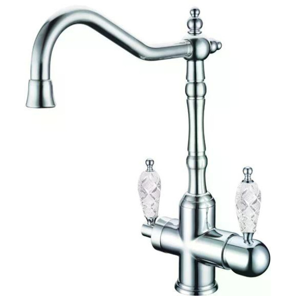 Смеситель для кухни Boheme Kitchen Хром с краном для питьевой воды (113-CRST) Смеситель для кухни Boheme Kitchen Хром с краном для питьевой воды (113-CRST)
