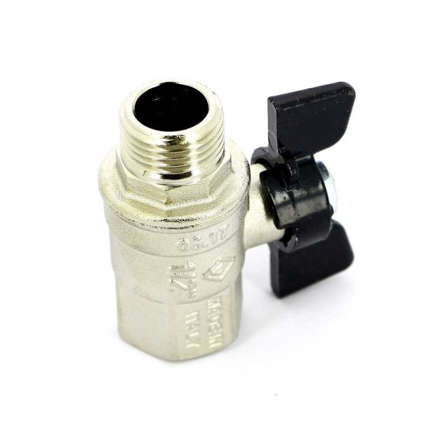 Кран Bugatti 1/2" ВН шаровый New Jersey 917 (черная бабочка) (09170004) Кран Bugatti 1/2" ВН шаровый New Jersey 917 (черная бабочка) (09170004)