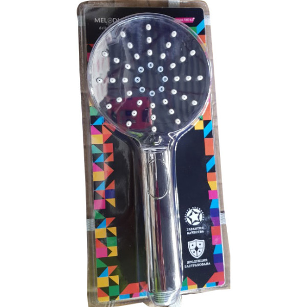 Душевая лейка Melodia Luxe 3 функции d120 хром (MKP26306BL)