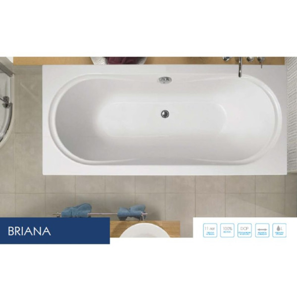 Ванна акриловая VagnerPlast Briana 180 180х80х43 (VPBA180BRI2X-04)