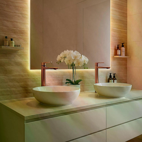 Смеситель для раковины Rea Storm медь матовая (REA-B3002) Смеситель для раковины Rea Storm медь матовая (REA-B3002)