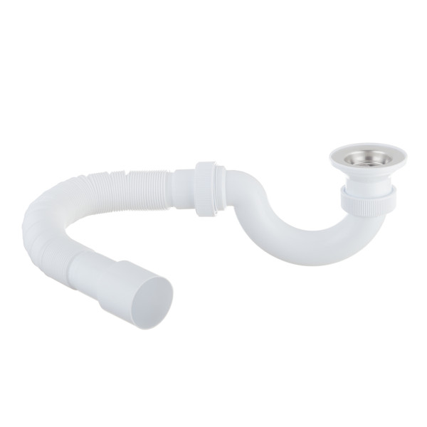 Сифон для душевого поддона Wirquin Мини Элит с нержавеющей чашей, с гофрированной трубой (30987087)