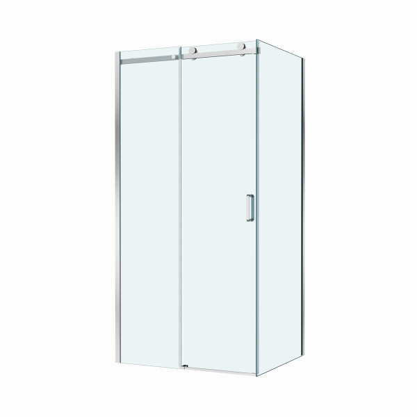 Душевой уголок BelBagno Soft Close-2 110x80x200 стекло прозрачное, профиль хром глянцевый (SOFT_CLOSE-2-AH-1-110/80-C-Cr)