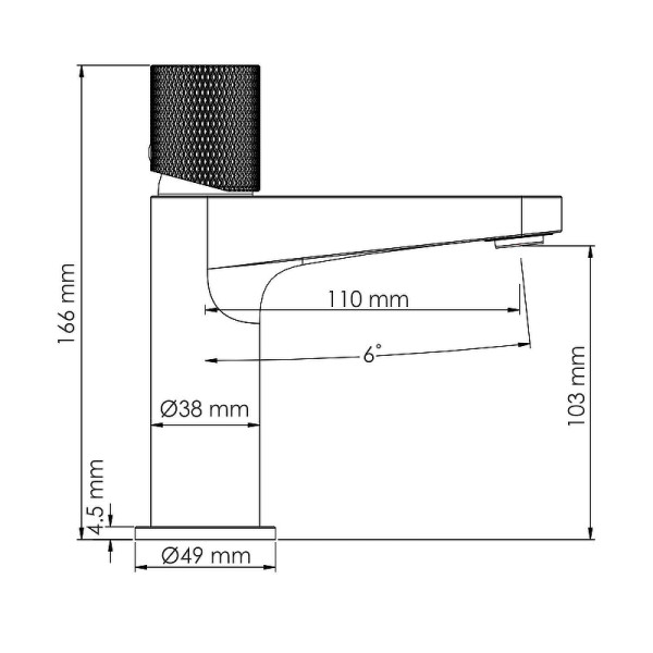 Смеситель для раковины WasserKRAFT Schunter золотой (8203)