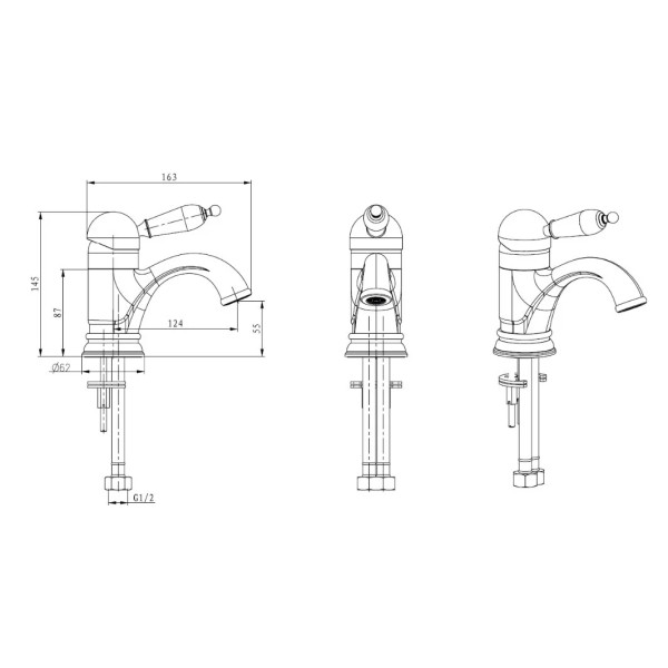 Смеситель для раковины Boheme Tradizionale Cromo хром (261) Смеситель для раковины Boheme Tradizionale Cromo хром (261)