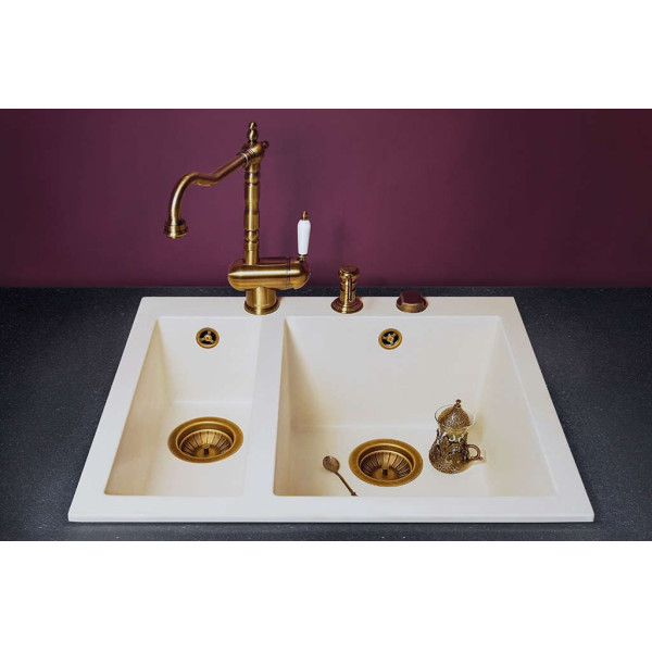 Смеситель для кухни Omoikiri Kyoto-G золото (4994508)