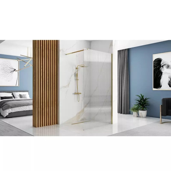 Душевое ограждение Rea Aero intimo 100x200 стекло прозрачное, профиль золото матовое (REA-K4126) Душевое ограждение Rea Aero intimo 100x200 стекло прозрачное, профиль золото матовое (REA-K4126)