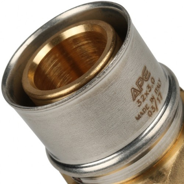 Соединение прямое 32*1"В Stout (пресс, латунь) SFP-0002-000132 Соединение прямое 32*1"В Stout (пресс, латунь) SFP-0002-000132
