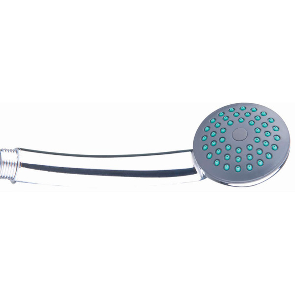 Душевая лейка Melodia 1 функция, d65мм, М22x1,5 рус.стандарт, хром/серый/зеленый (MKP20549P)