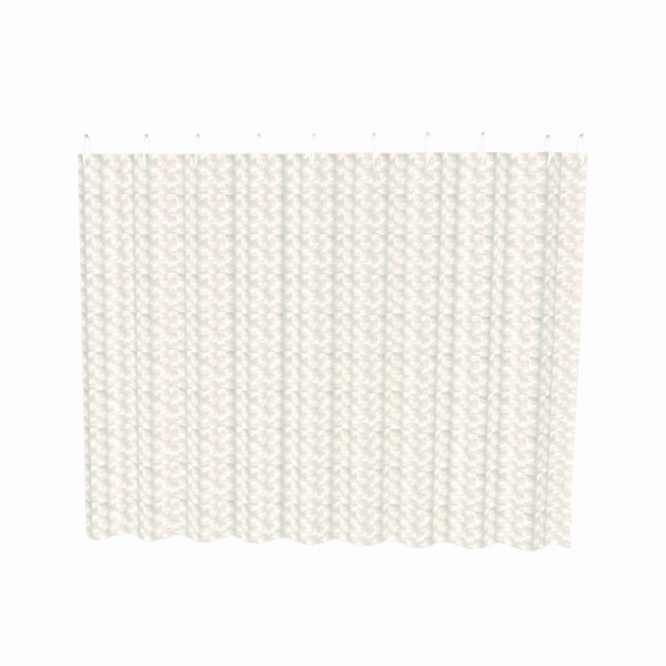 Шторка для ванны текстиль Fashun 1800x2000 полиэтилен матово-прозрачный с повторяющимся геометрическим рисунком (A8755)