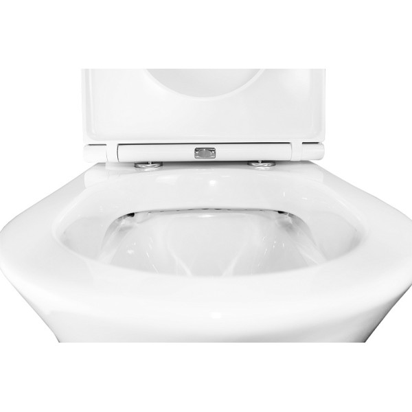 Унитаз напольный Azario Dante с сиденьем с микролифтом белый (AZ-93589)