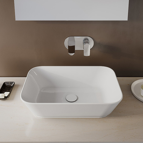 Раковина накладаная Vitra Geo 60 см белая (7425B003-0012) Раковина накладаная Vitra Geo 60 см белая (7425B003-0012)