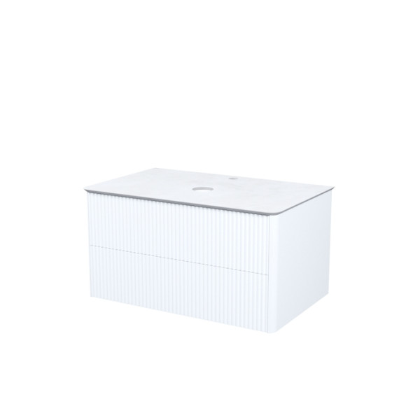 Тумба подвесная Iddis под столешницу Aiger 80x49 белый (AIG80W0i95)