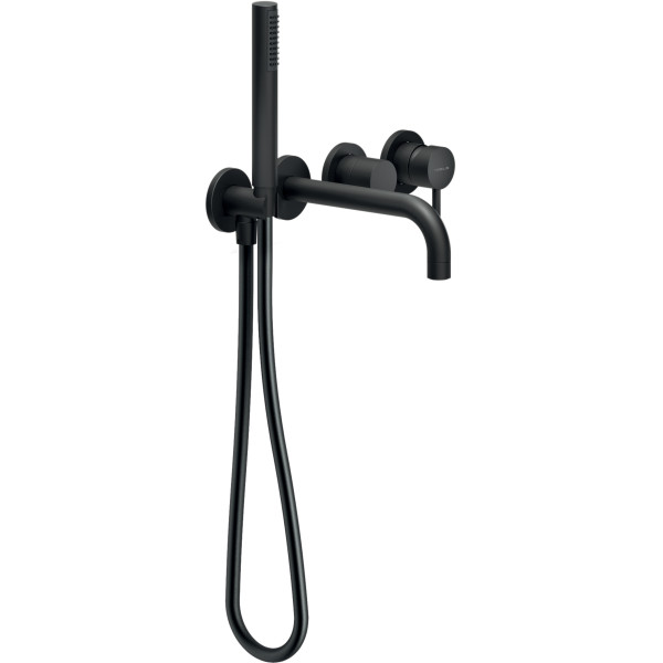 Смеситель для ванны и душа Nobili Live черный (WEBK110/91TBM)