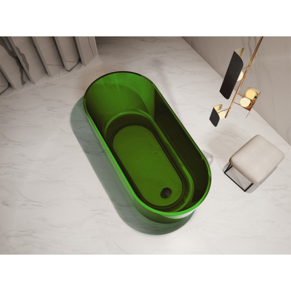 Ванна прозрачная Abber Kristall 170x80 зеленая (AT9706Emerald) Ванна прозрачная Abber Kristall 170x80 зеленая (AT9706Emerald)