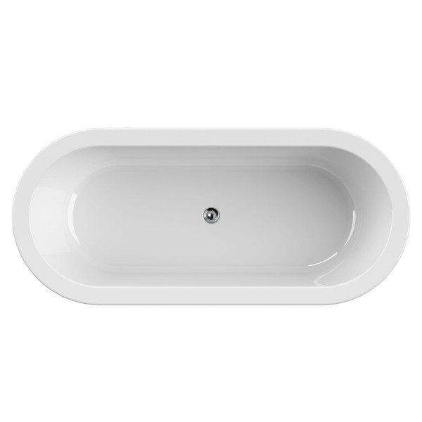 Ванна акриловая Cezares Slim 180x80x60 белый (SLIM CENTRAL-180-80-60-W37-SET)