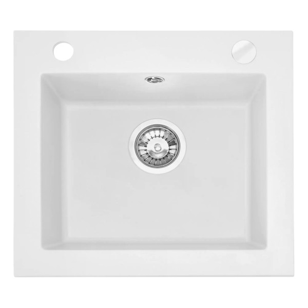 Мойка для кухни Rea west white гранит 48,5x44x17 белая (ZLE-00123)