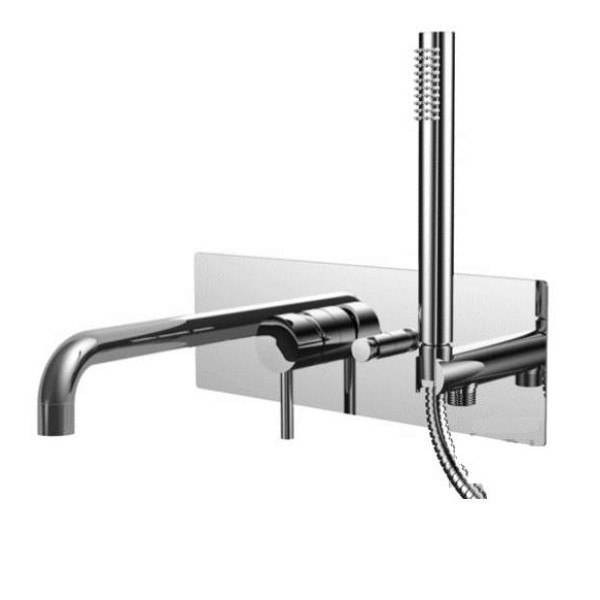 Смеситель для ванны и душа Paffoni Light термостатический, хром (LIG001CR)