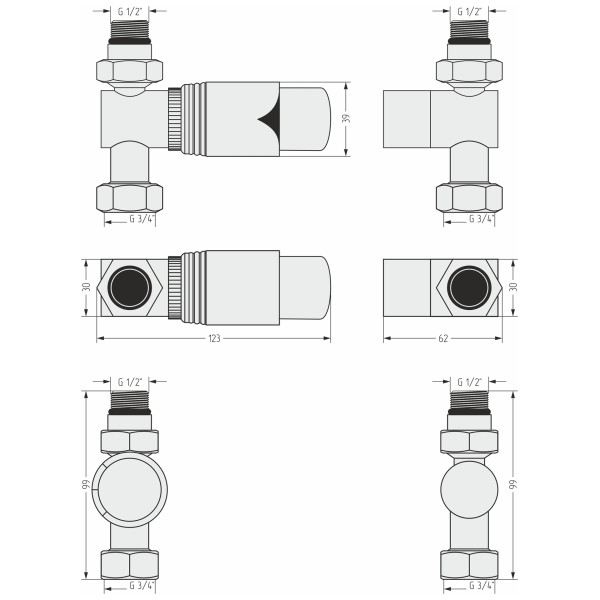 Терморегулятор автоматический Сунержа прямой 1/2"НРх3/4"НГ белый (00-1420-0001) Терморегулятор автоматический Сунержа прямой 1/2"НРх3/4"НГ белый (00-1420-0001)