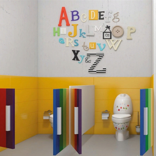 Унитаз напольный Creavit Cocuk с декором с сиденьем без бачка белый (CK310-11CB00E-FF00+KC0802.01.1000E)