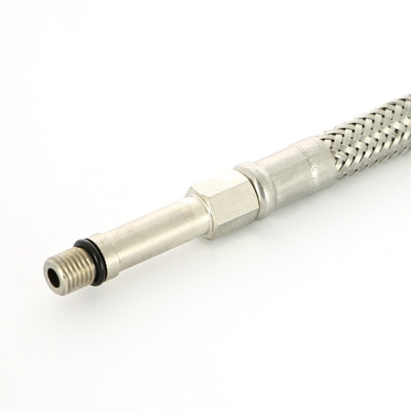 Подводка гибкая для смесителя Uni-Fitt 1000 мм 1/2"*МL8х1 удл. штуцер DN 6 оплётка из нерж. стали (503S2710)