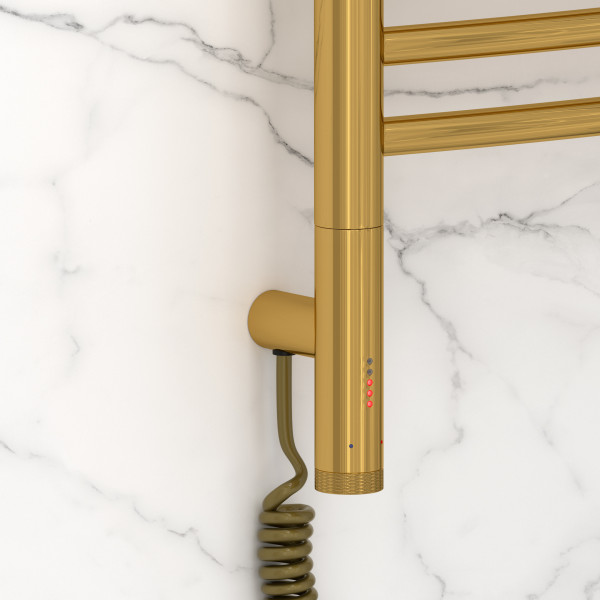 Полотенцесушитель электрический Сунержа Богема 3.1 600x500 МЭМ провод справа золото (03-6002-6050)