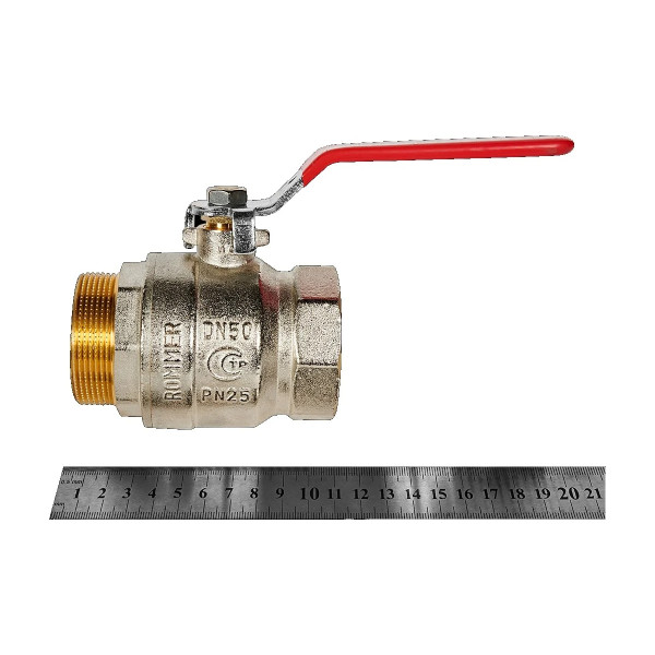Кран 2" ВН шаровый Rommer (ГОСТ, красная ручка) RBV-0002-2210350 Кран 2" ВН шаровый Rommer (ГОСТ, красная ручка) RBV-0002-2210350