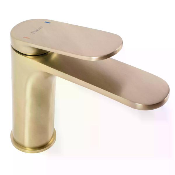 Смеситель для раковины Rea Marco золото матовое (REA-B4897) Смеситель для раковины Rea Marco золото матовое (REA-B4897)