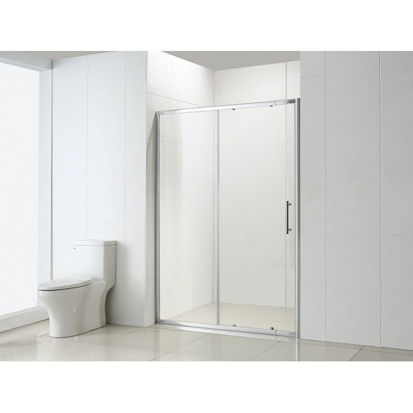 Душевая дверь BandHours Loft 135-150D 135/150х190 стекло прозрачное, профиль полированный хром