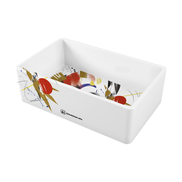 Мойка для кухни врезная Omoikiri Mikura 76-Tokyo Natceramic/белый (4993021)