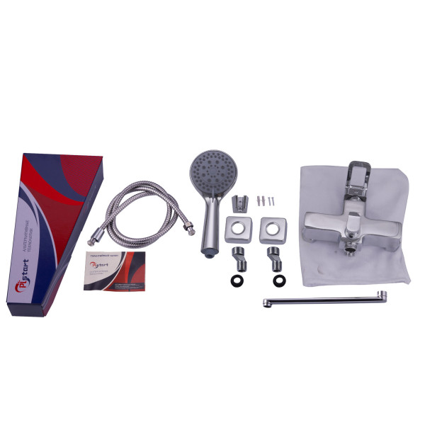 Смеситель для ванны и душа Plstart с душевым комплектом хром (PD22031)