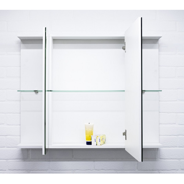 Шкаф зеркальный Мега 105 лев/прав Айсберг Домино (DM4606HZ)