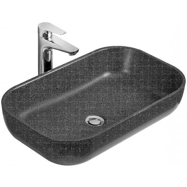 Раковина накладная Aquaton 60x37x14 графит (1A73313KLK210)