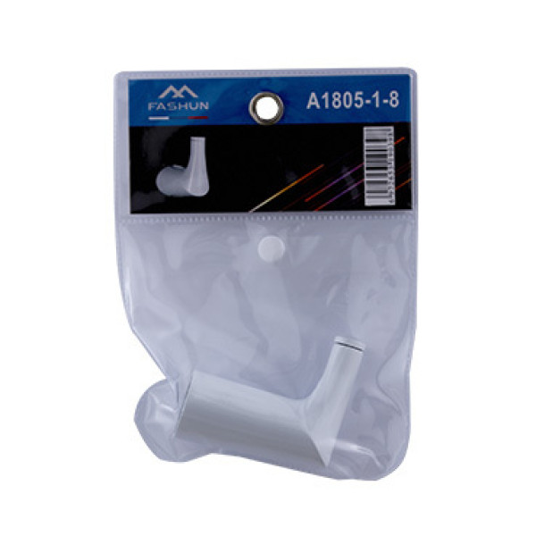 Крючок Fashun одинарный цинк. сплав + SUS201 белый (A1805-1-8) Крючок Fashun одинарный цинк. сплав + SUS201 белый (A1805-1-8)