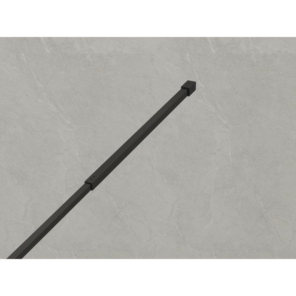 Душевое ограждение Loranto Walk-In 70x200 стекло прозрачное/лофт клетка, профиль черный матовый (CS-W02B-70)