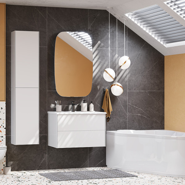 Шкаф подвесной Aquaton СОХО Белый глянец (1A258403AJ010)