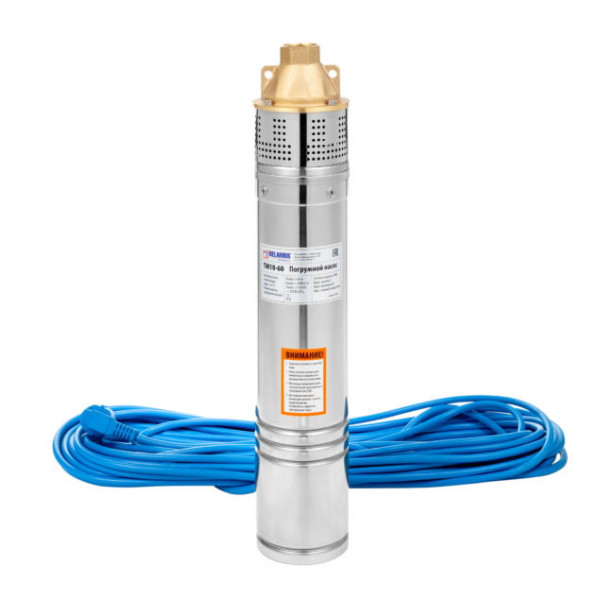 Насос скважинный вихревой Belamos ТМ10-100 (41 л/мин, Н-100 м, D-4", каб.20 м) Насос скважинный вихревой Belamos ТМ10-100 (41 л/мин, Н-100 м, D-4", каб.20 м)