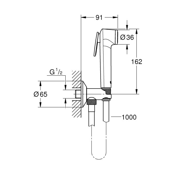 Душ гигиенический Grohe Tempesta-F Trigger Spray 30 (26358000)