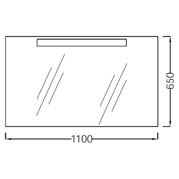 Зеркало Jacob Delafon Presquile 1100x50x650 (EB1110-NF)