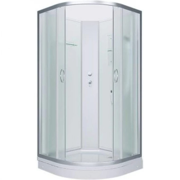 Кабина душевая Erlit 90x90x195 стекло матовое профиль хром низкий поддон без крыши (ER3509PE-C3-RUS) Кабина душевая Erlit 90x90x195 стекло матовое профиль хром низкий поддон без крыши (ER3509PE-C3-RUS)