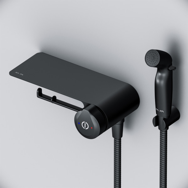 Набор гигиенический AM.PM X-Joy TouchReel со смесителем для душа с полкой, держателем туалетной (F0H85A822) Набор гигиенический AM.PM X-Joy TouchReel со смесителем для душа с полкой, держателем туалетной (F0H85A822)