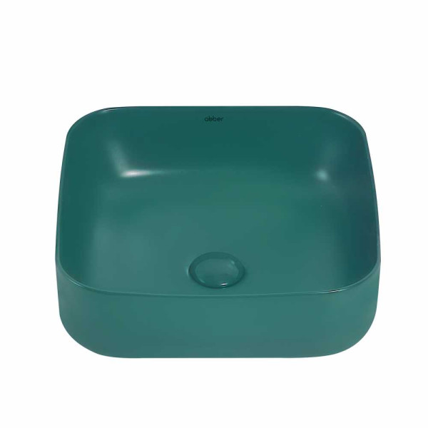 Раковина накладная Abber Rechteck темно-зеленая матовая (AC2211MBG) Раковина накладная Abber Rechteck темно-зеленая матовая (AC2211MBG)