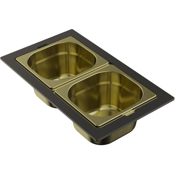 Контейнер Omoikiri DC-04-2-LG 376х220х100 светлое золото (4999086) Контейнер Omoikiri DC-04-2-LG 376х220х100 светлое золото (4999086)
