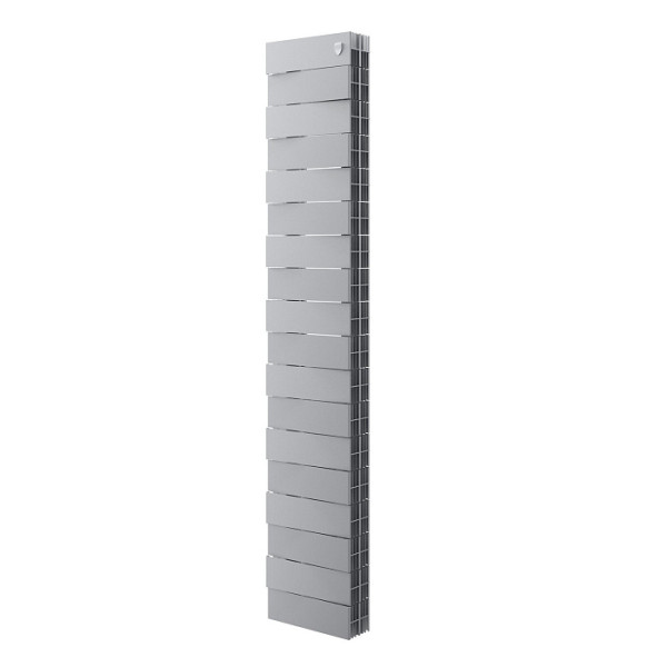 Радиатор биметаллический Royal Thermo PianoForte Tower 200 Silver Satin (18 секций) Серебристый (RTPFTSS20018)