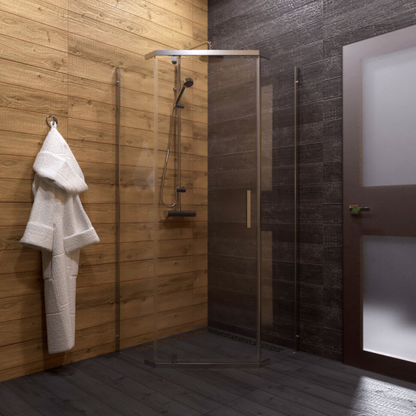 Душевой уголок Triton Дека 100x100 стекло прозрачное, профиль хром (DK317) Душевой уголок Triton Дека 100x100 стекло прозрачное, профиль хром (DK317)