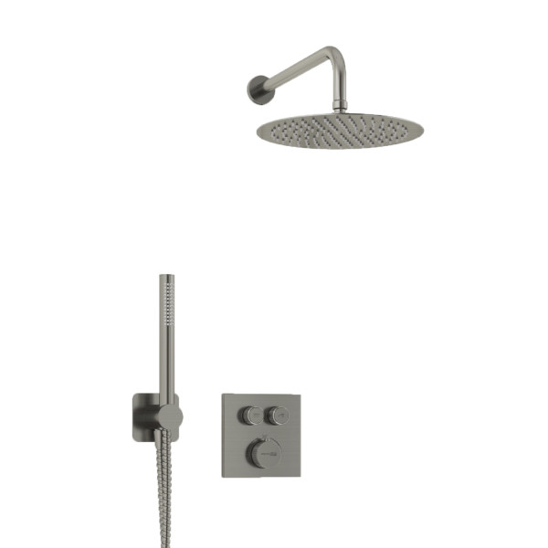 Смеситель для душа встраиваемый Thermo с верхней душевой насадкой и лейкой WasserKRAFT никель (A4248.097.121.275.100.276 Thermo) Смеситель для душа встраиваемый Thermo с верхней душевой насадкой и лейкой WasserKRAFT никель (A4248.097.121.275.100.276 Thermo)